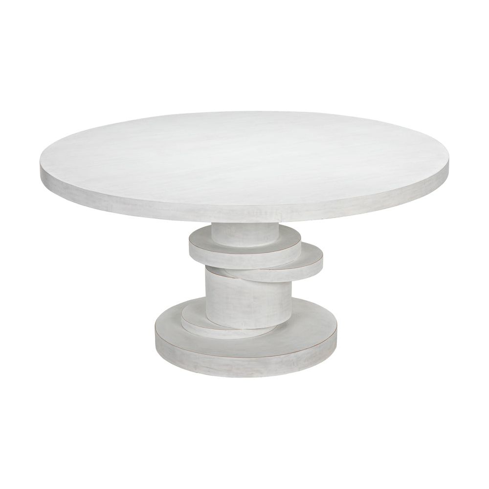 Hugo Dining Table 60", White Wash by NOIR
