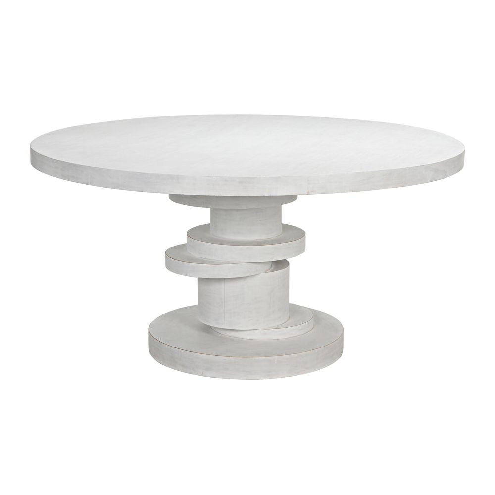 Hugo Dining Table 60", White Wash by NOIR