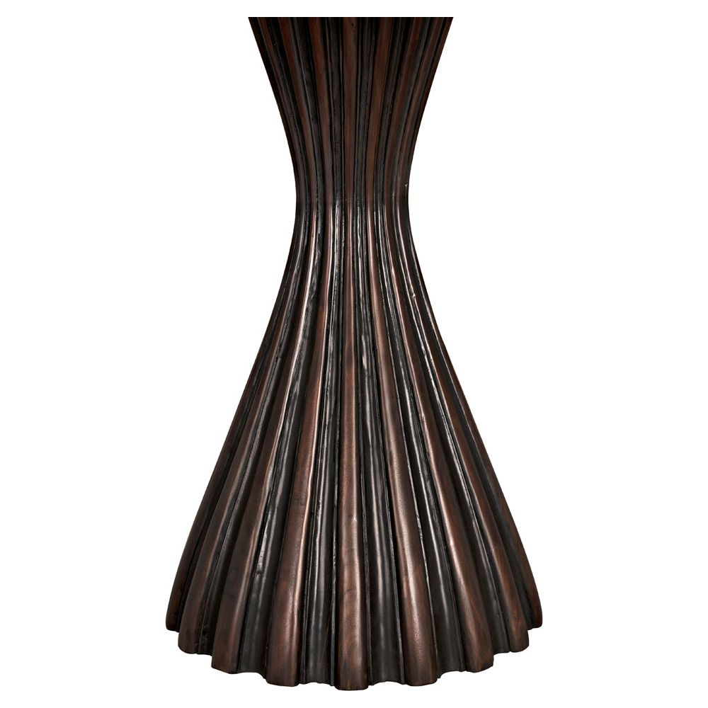 Osiris Dining Table, Pale Rubbed with Light Brown Trim by NOIR