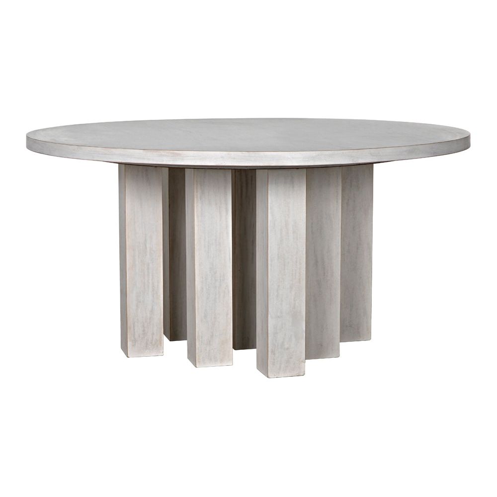 Resistance Dining Table, White Wash by NOIR