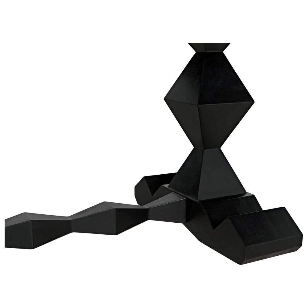 Madeira Dining Table, Hand Rubbed Black by NOIR