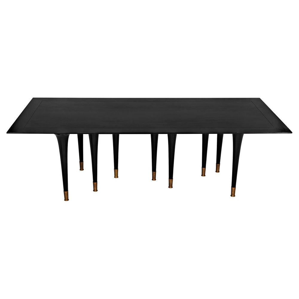 Romeo Dining Table, Hand Rubbed Black by NOIR