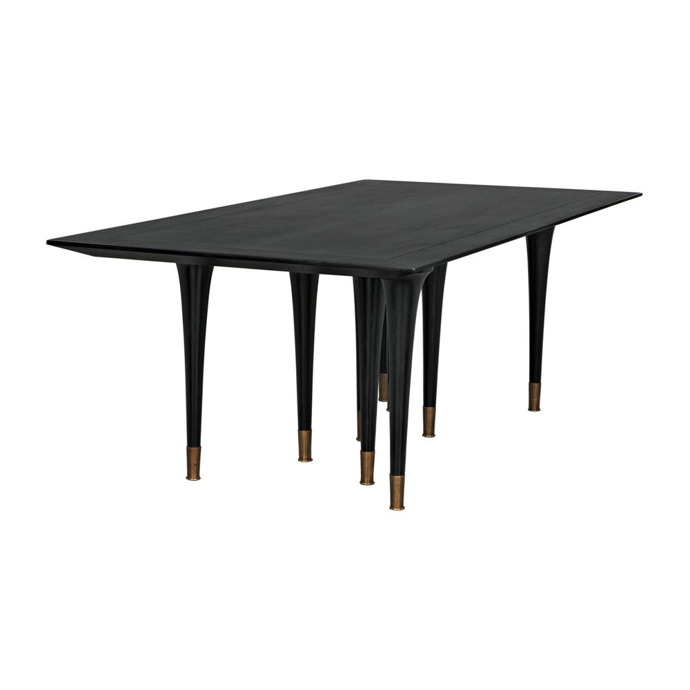 Romeo Dining Table, Hand Rubbed Black by NOIR