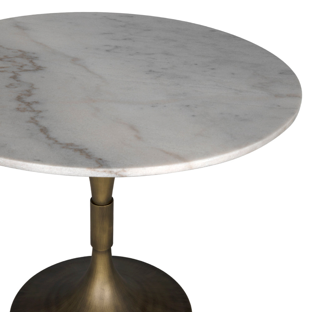 Jman Table 36", Aged Brass Finish by NOIR