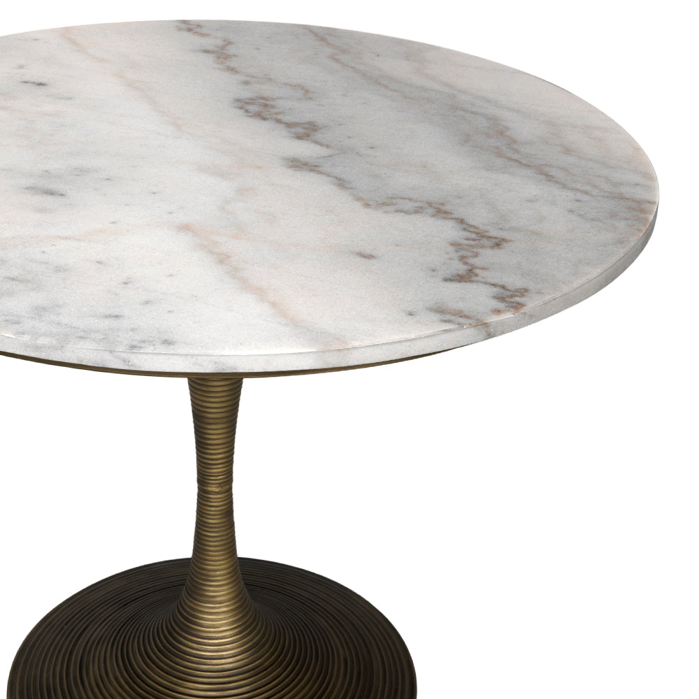 Joni Table 36", Aged Brass Finish by NOIR