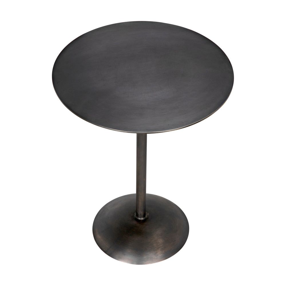 Felix Side Table, Gun Metal Finish by NOIR