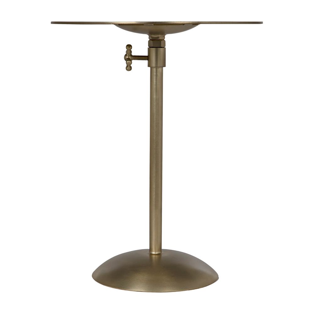 Felix Side Table, Metal with Brass Finish by NOIR