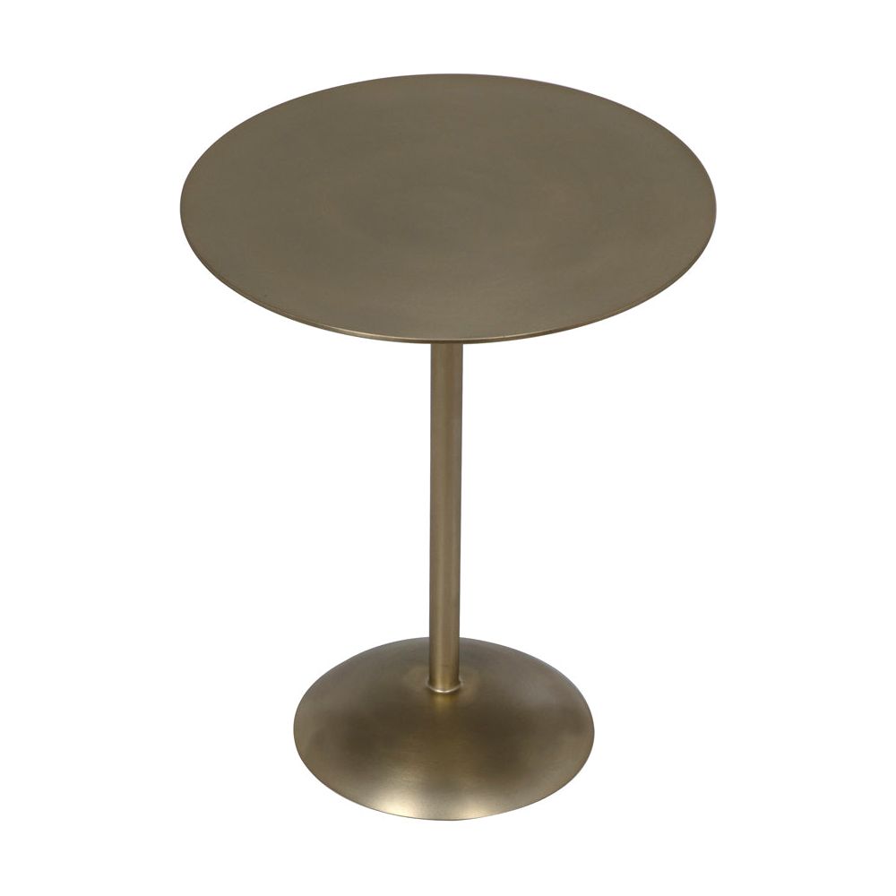 Felix Side Table, Metal with Brass Finish by NOIR