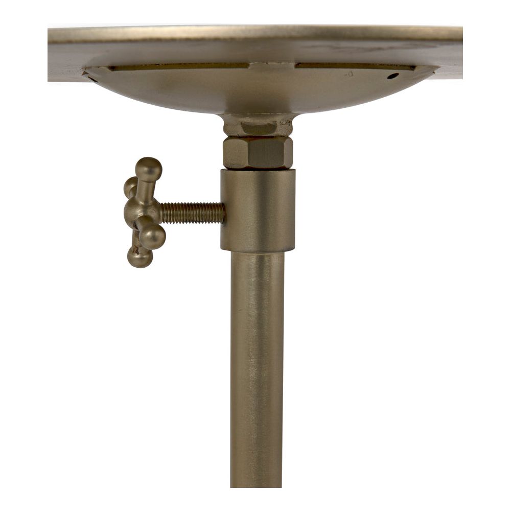 Felix Side Table, Metal with Brass Finish by NOIR