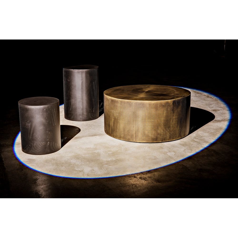 Dixon Side Table, Large, Black Iron by NOIR