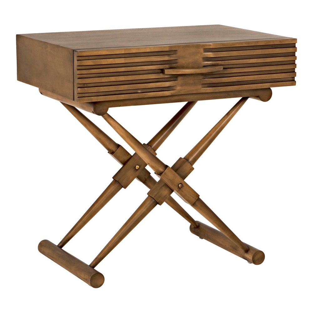 Zanta Side Table, Saddle Brown by NOIR