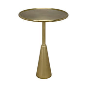 Hiro Side Table, Metal with Brass Finish by NOIR
