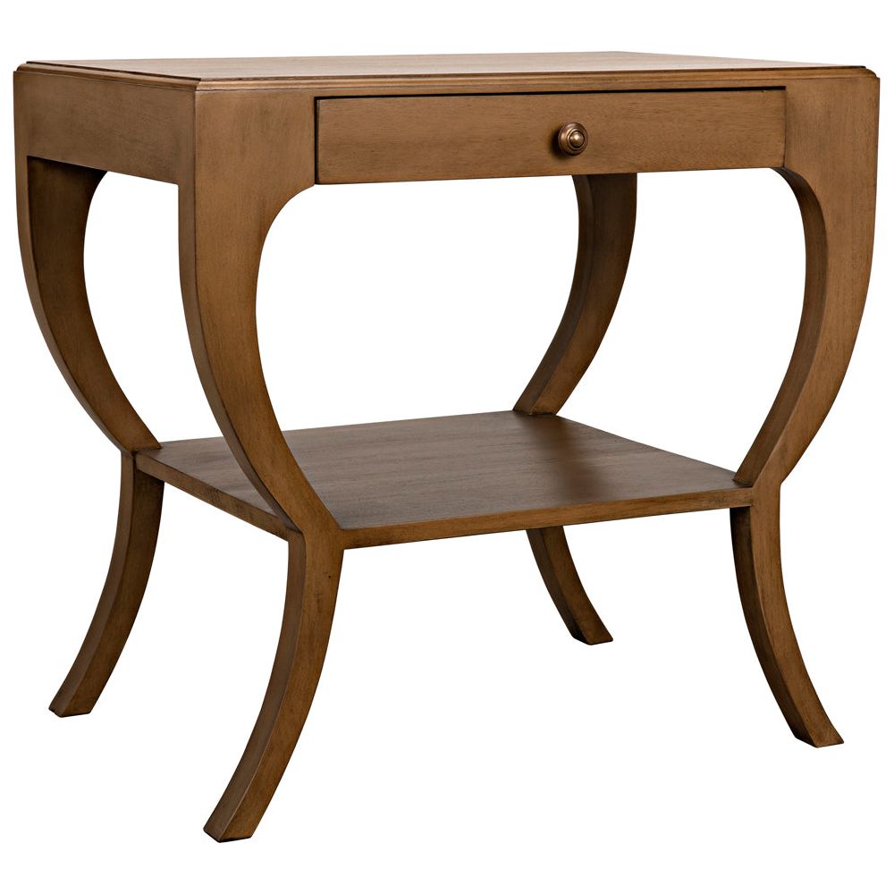 Maude Side Table, Saddle Brown by NOIR