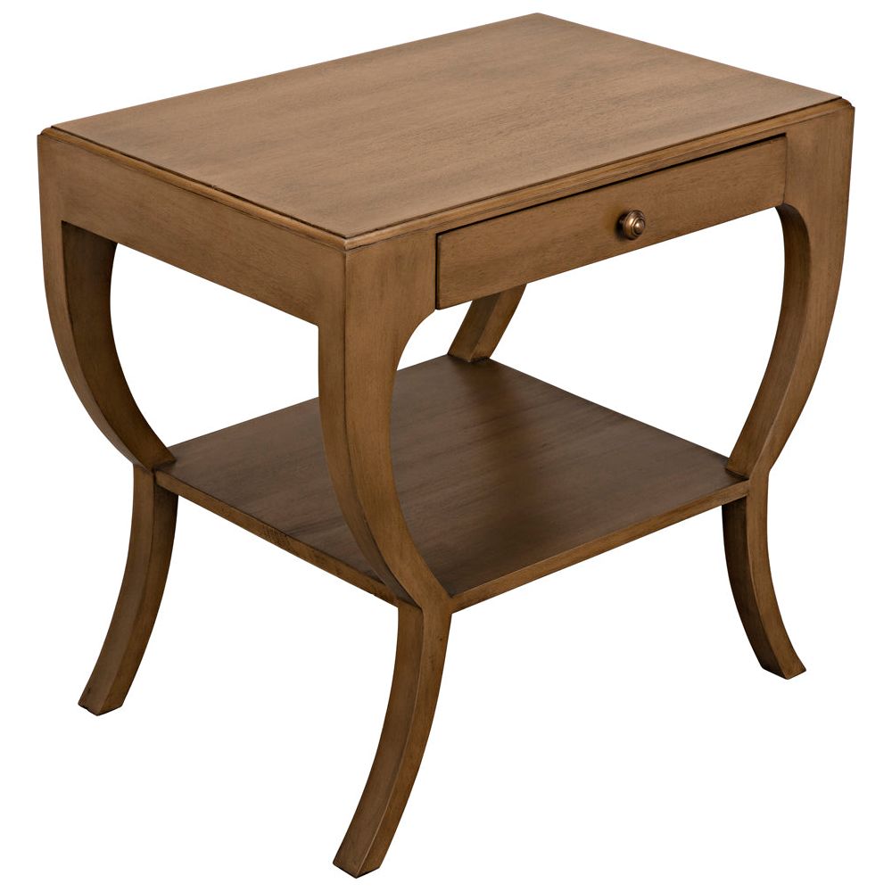 Maude Side Table, Saddle Brown by NOIR