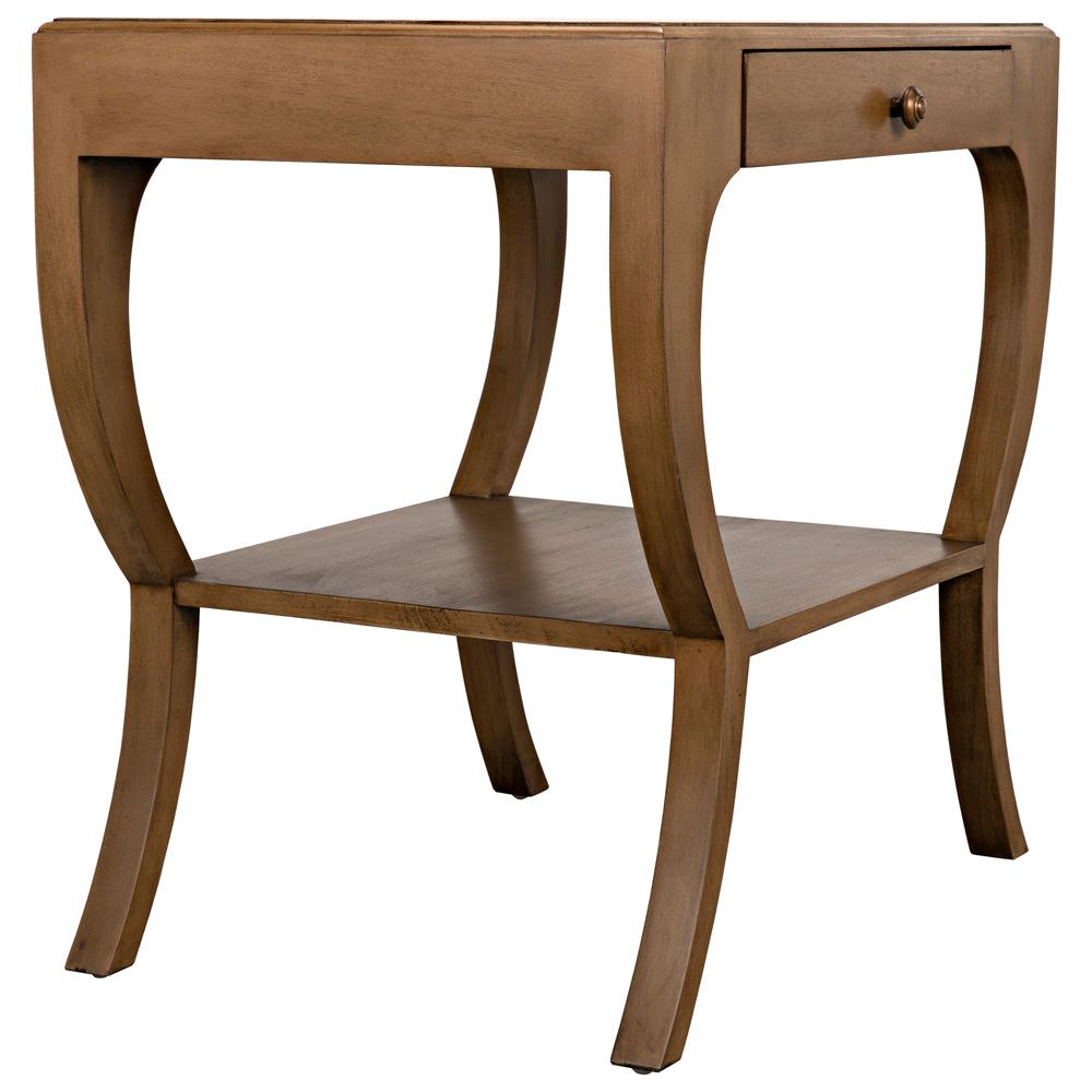 Maude Side Table, Saddle Brown by NOIR
