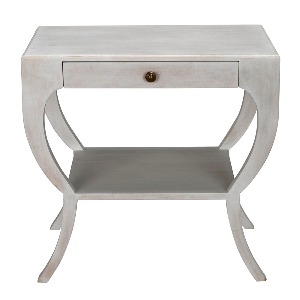 Maude Side Table, White Wash by NOIR