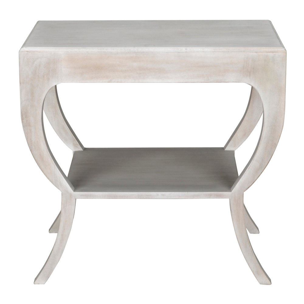 Maude Side Table, White Wash by NOIR