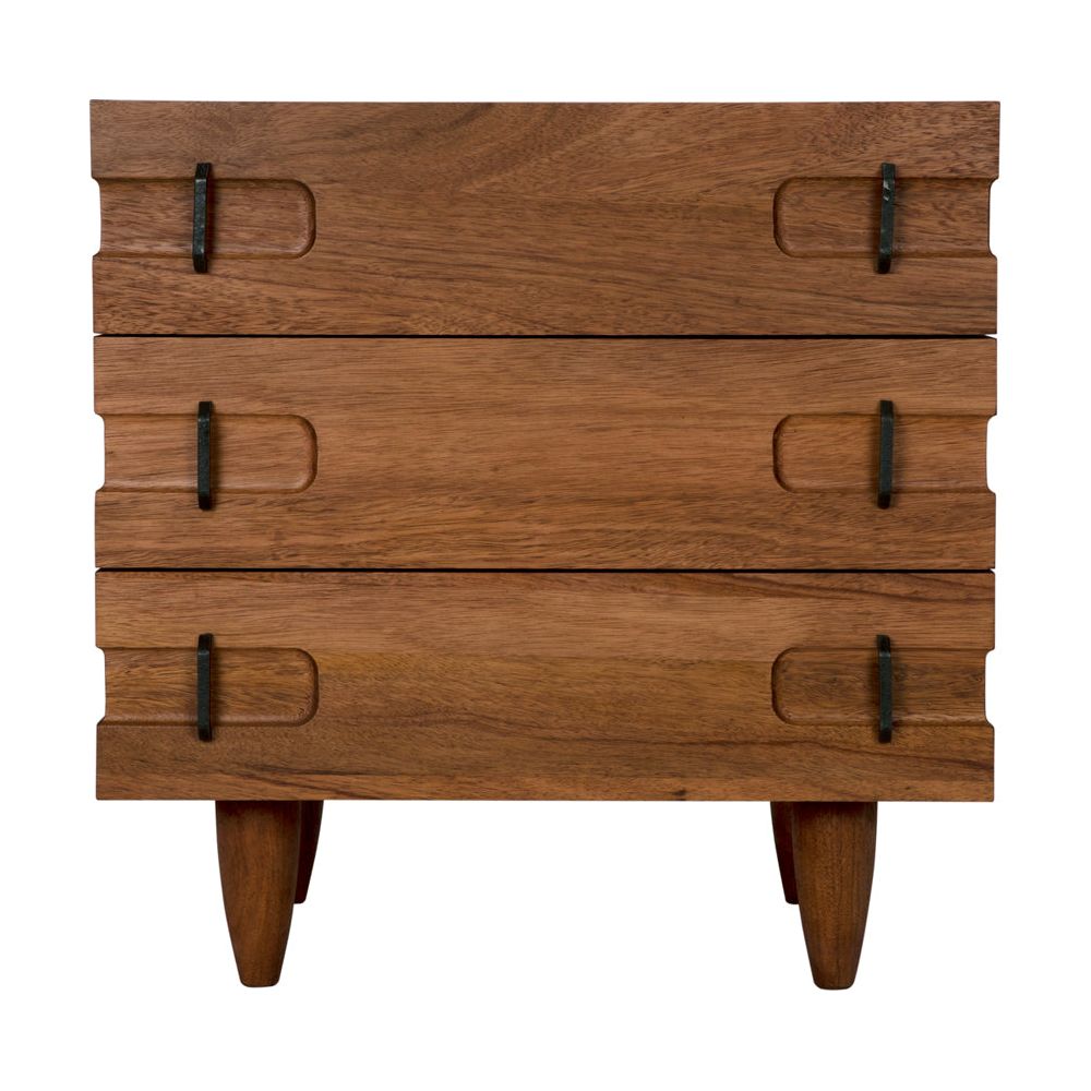 David 32" Side Table, Dark Walnut by NOIR