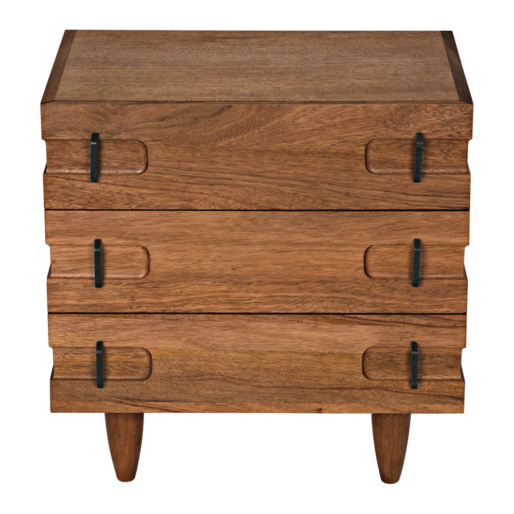 David 32" Side Table, Dark Walnut by NOIR