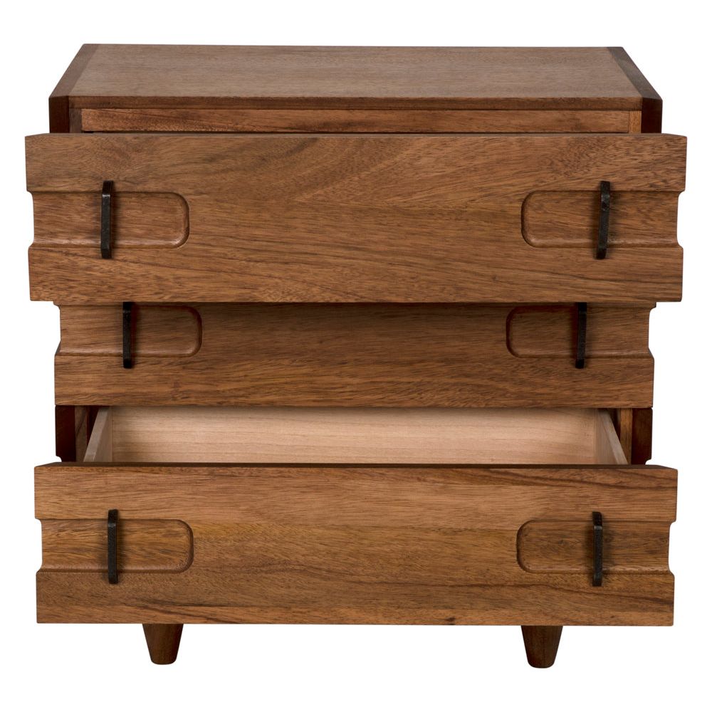 David 32" Side Table, Dark Walnut by NOIR