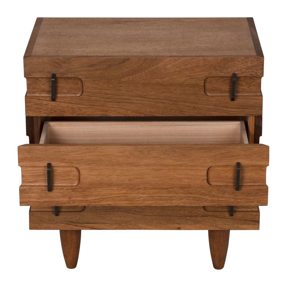 David 32" Side Table, Dark Walnut by NOIR