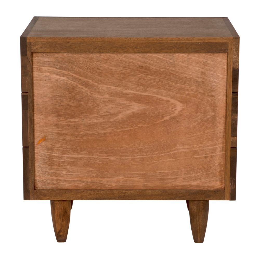 David 32" Side Table, Dark Walnut by NOIR
