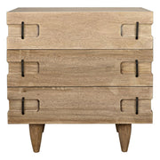 David 32" Side Table, Washed Walnut by NOIR