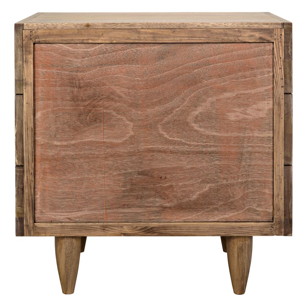 David 32" Side Table, Washed Walnut by NOIR