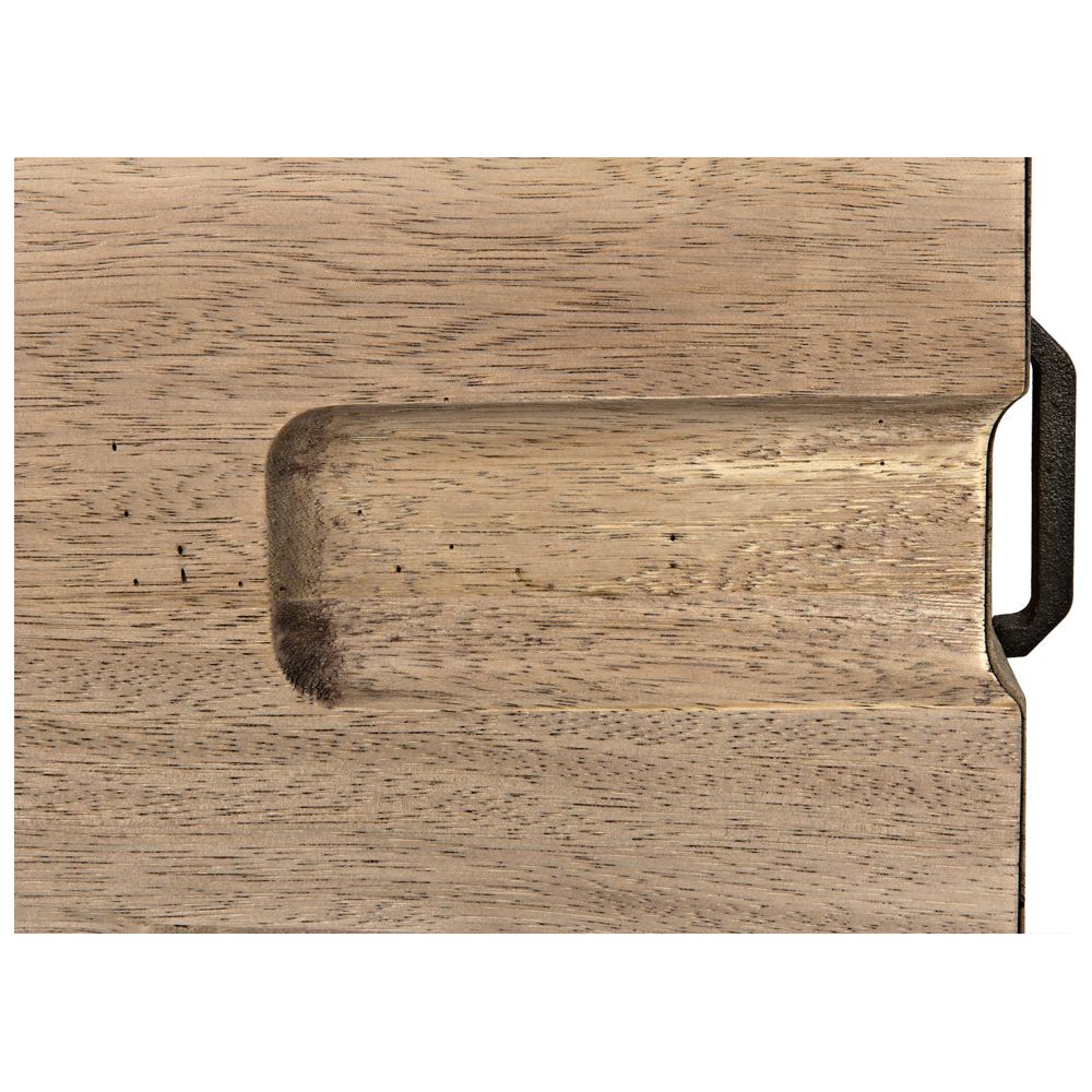 David 32" Side Table, Washed Walnut by NOIR