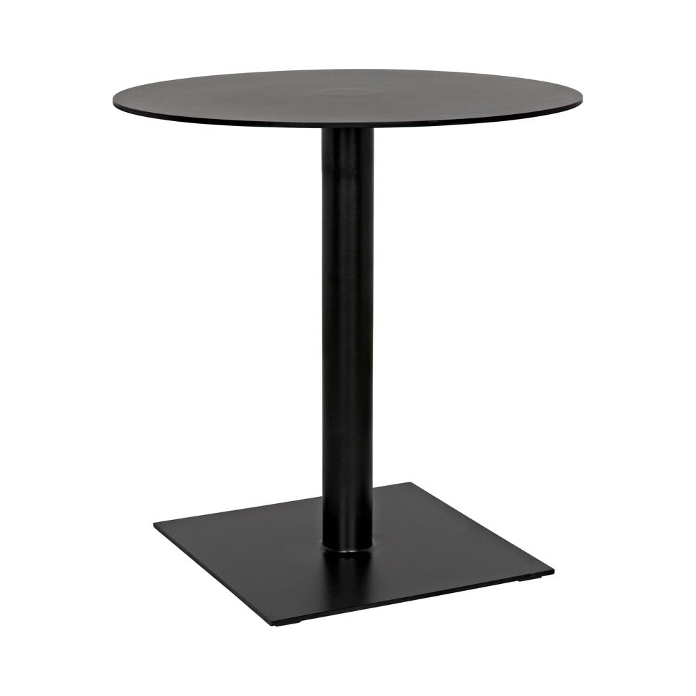 Mies Side Table, Black Iron by NOIR