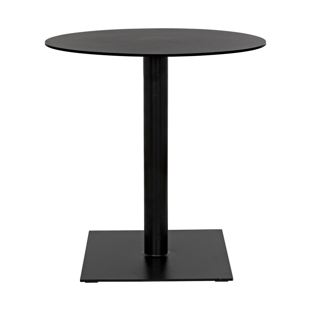 Mies Side Table, Black Iron by NOIR