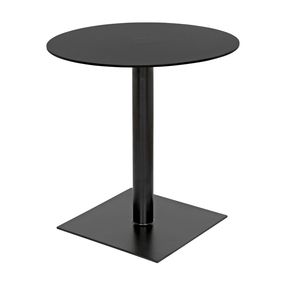 Mies Side Table, Black Iron by NOIR