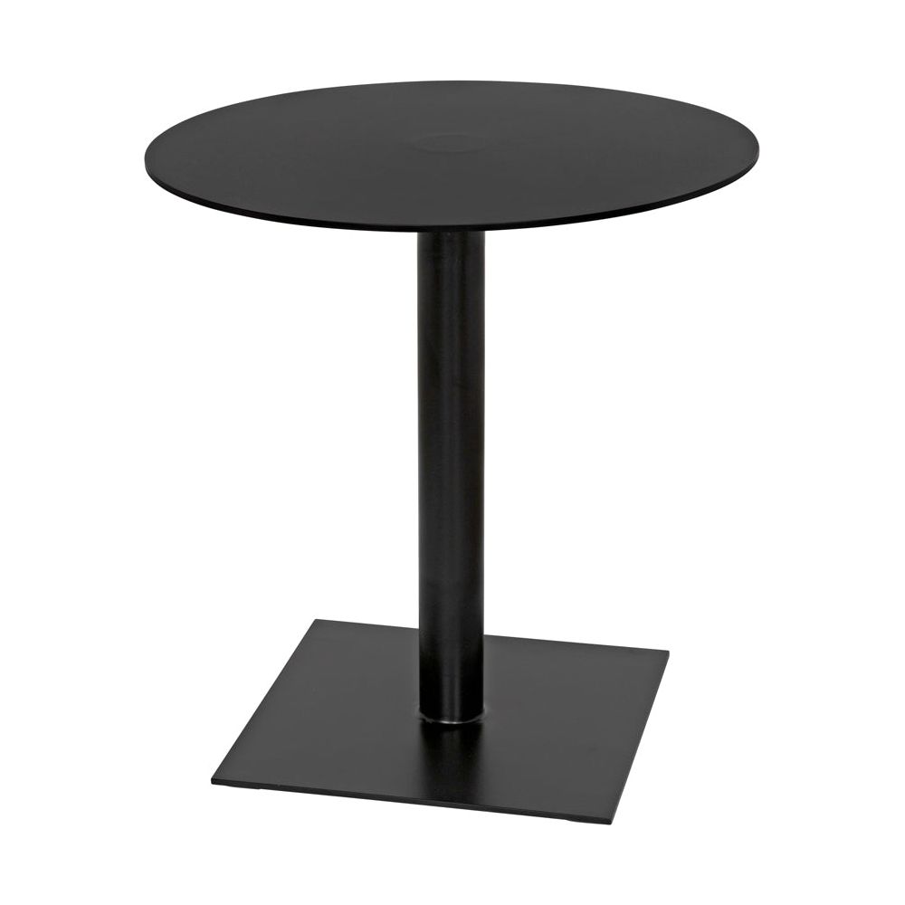 Mies Side Table, Black Iron by NOIR