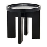 Gavin Side Table, Hand Rubbed Black by NOIR