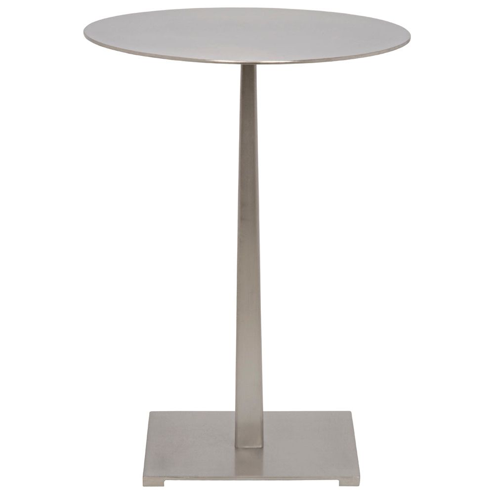 Stiletto Side Table, Metal with Antique Silver by NOIR