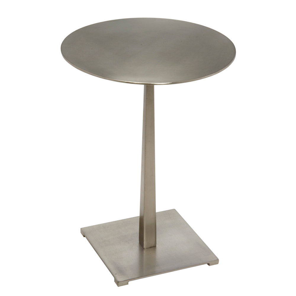 Stiletto Side Table, Metal with Antique Silver by NOIR