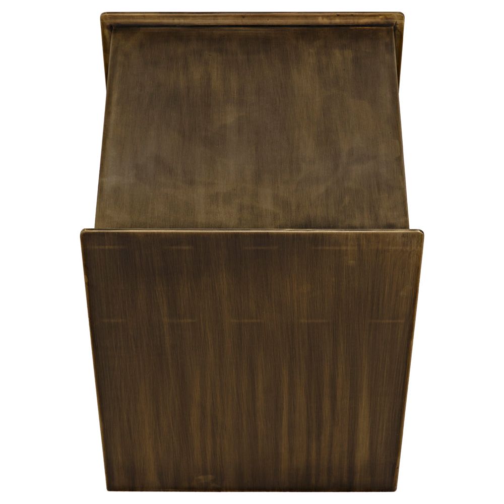 Cyrus Side Table, Aged Brass by NOIR
