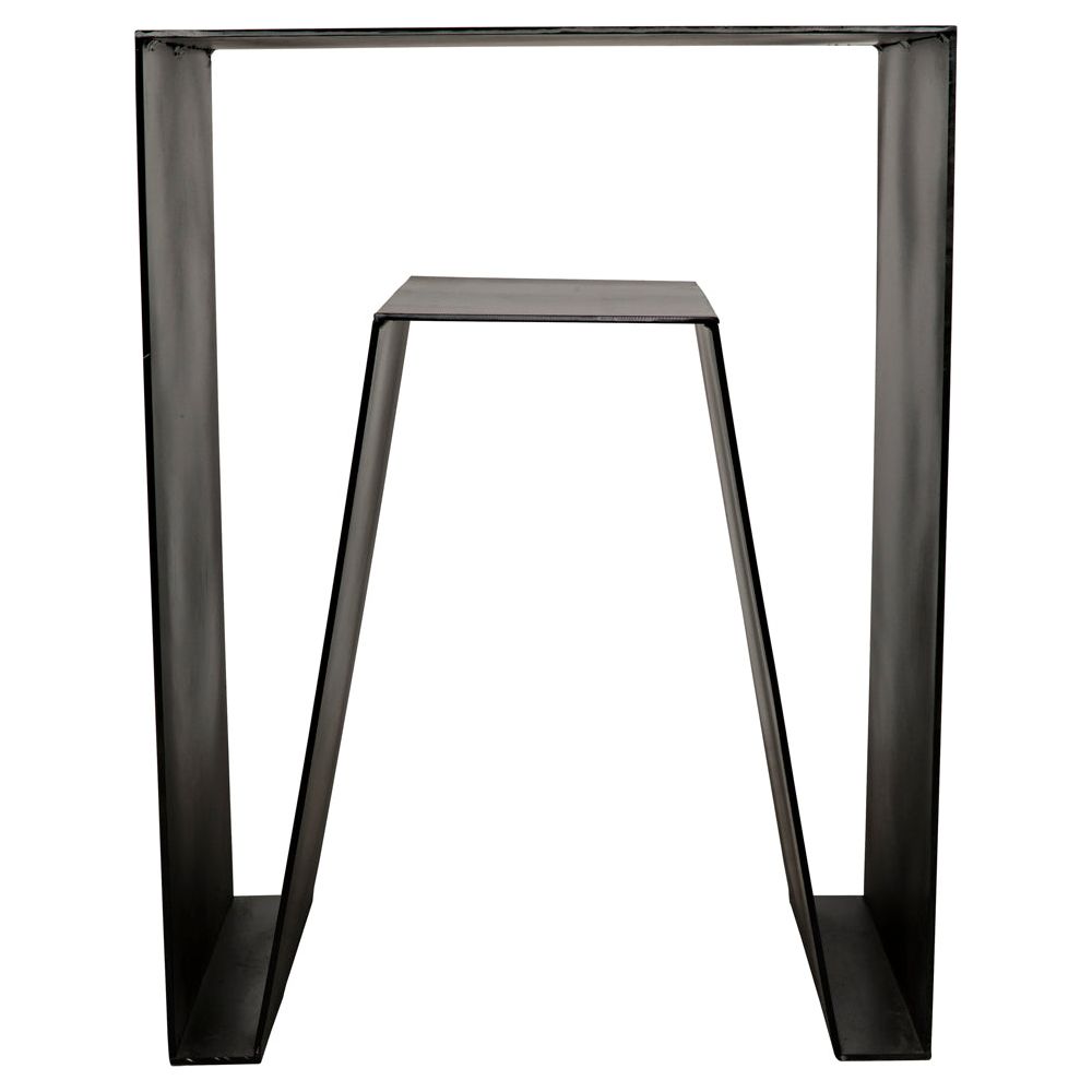 Quintin Side Table, Black Iron by NOIR