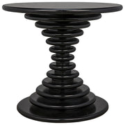 Scheiben Side Table, Hand Rubbed Black by NOIR