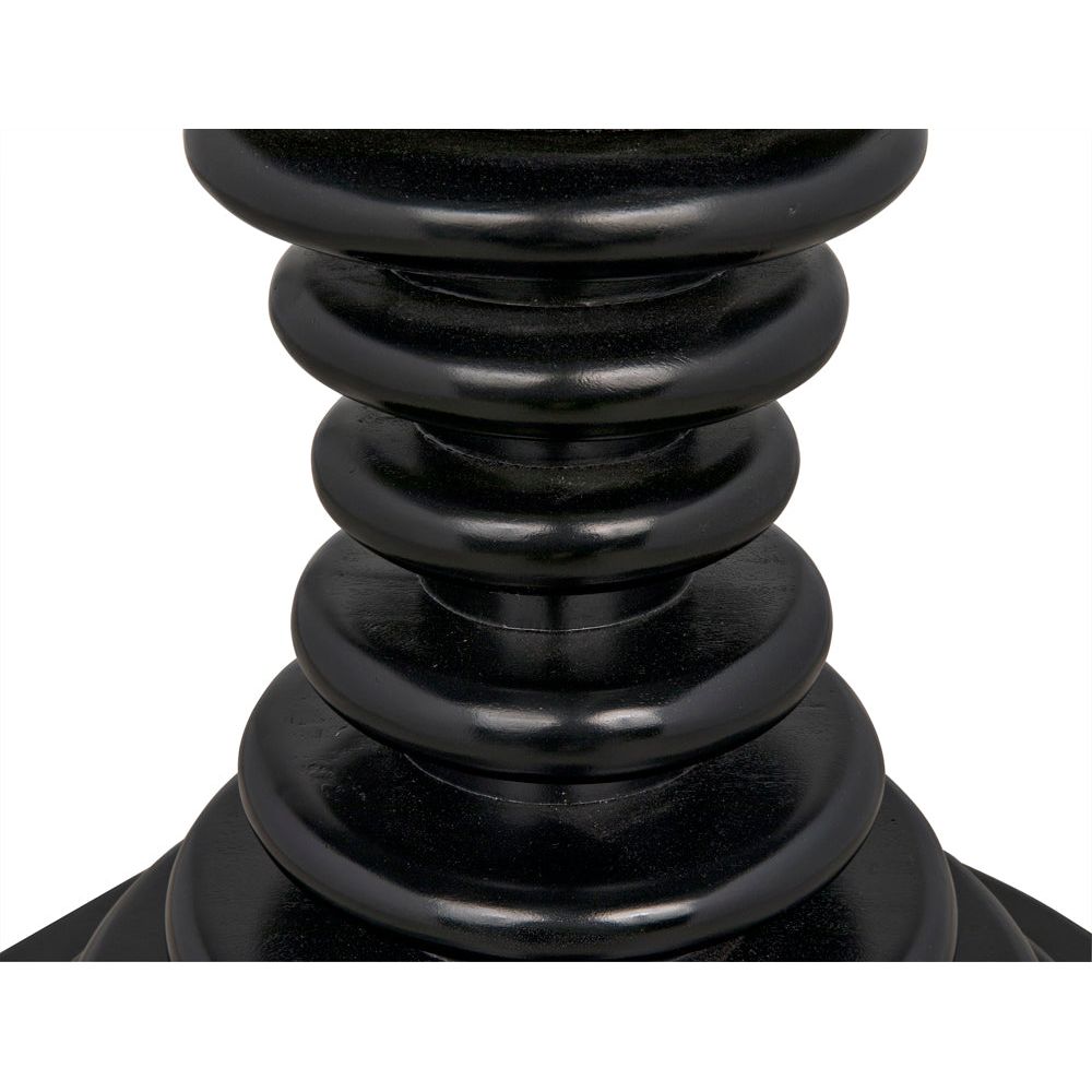 Scheiben Side Table, Hand Rubbed Black by NOIR