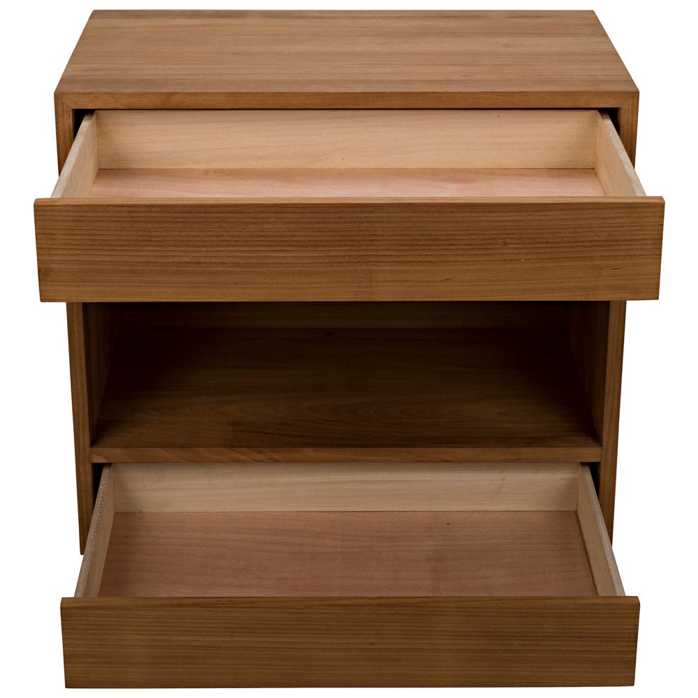 SL05 Side Table, Gold Teak by NOIR