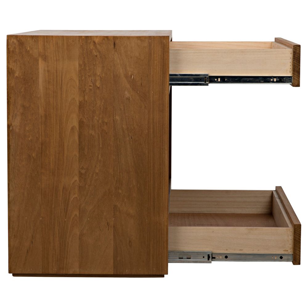 SL05 Side Table, Gold Teak by NOIR