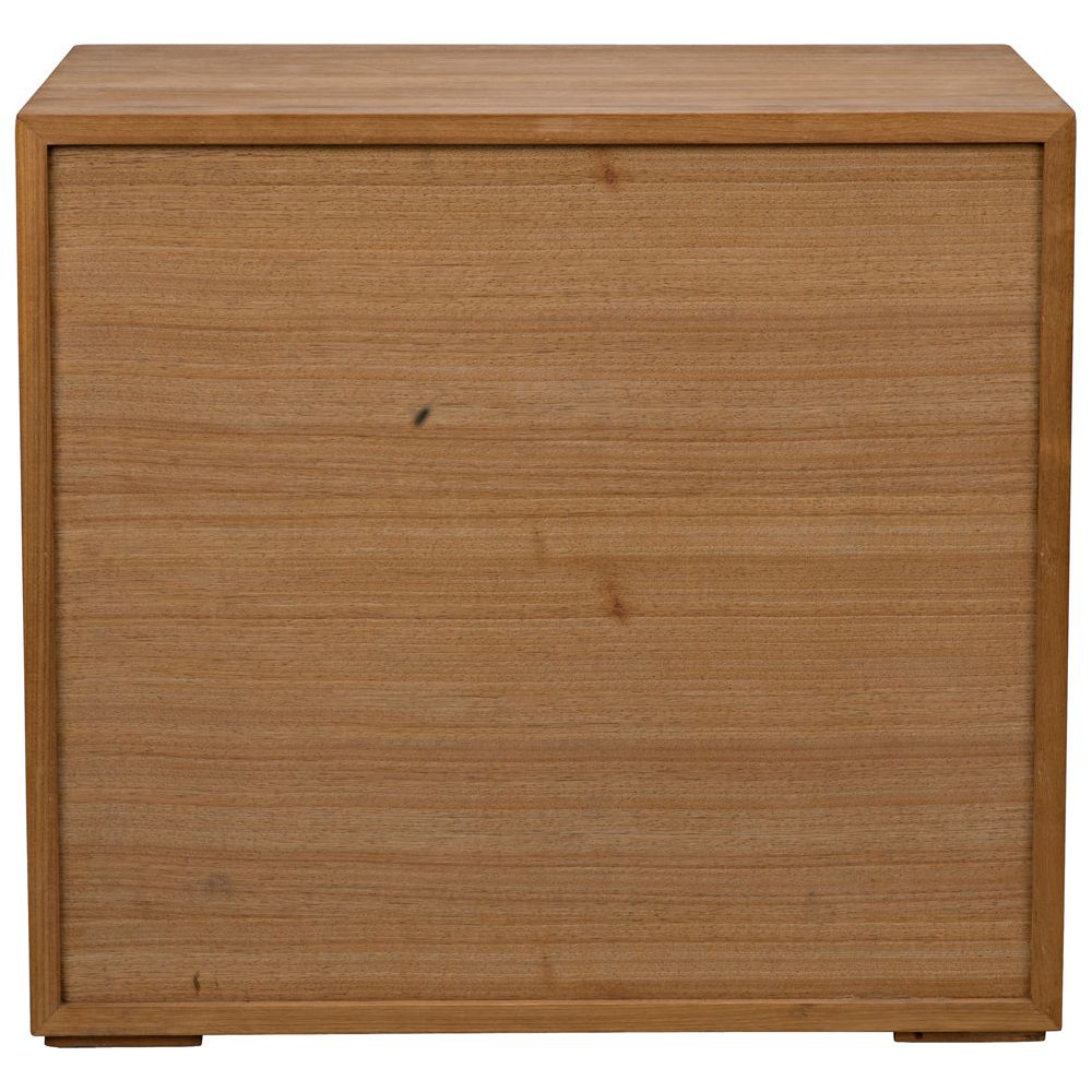 SL05 Side Table, Gold Teak by NOIR