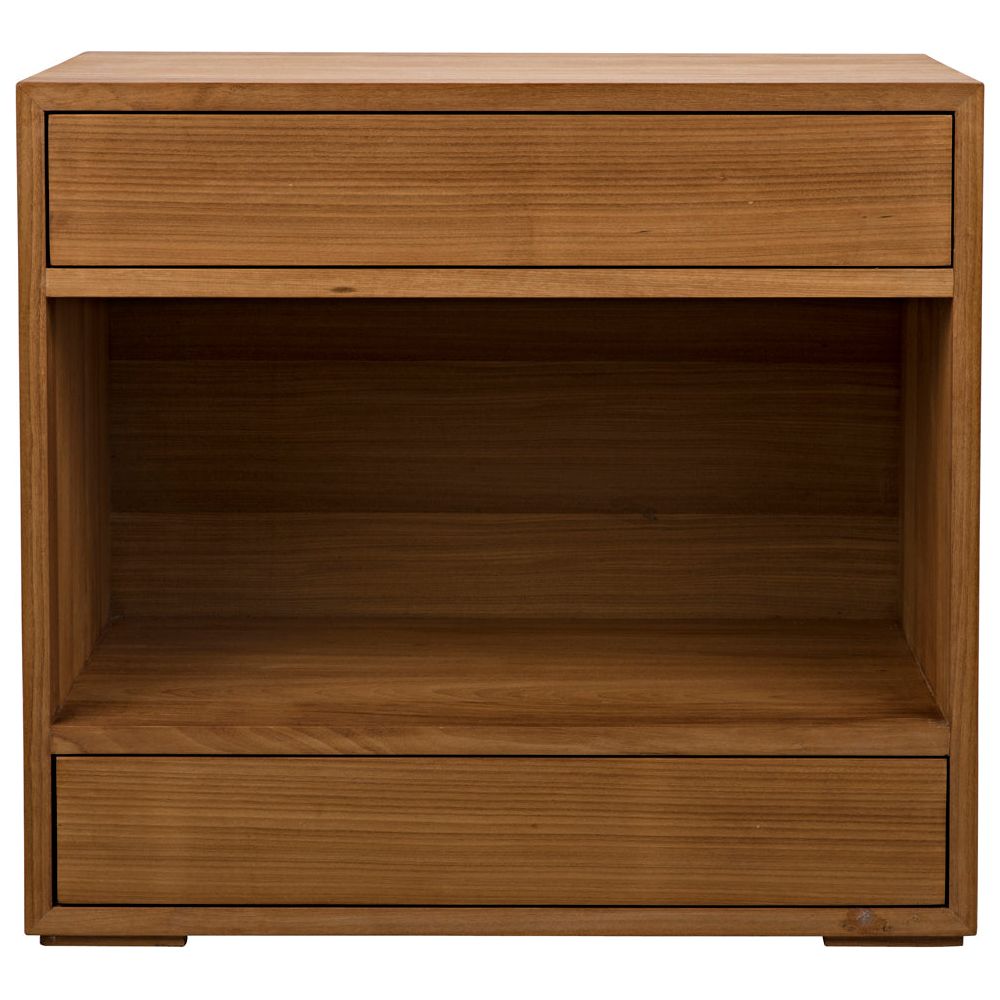 SL05 Side Table, Gold Teak by NOIR