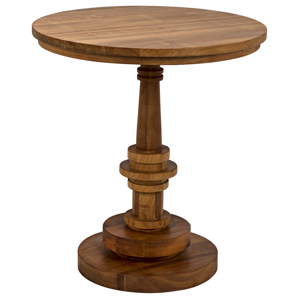 Comodo Side Table, Gold Teak by NOIR