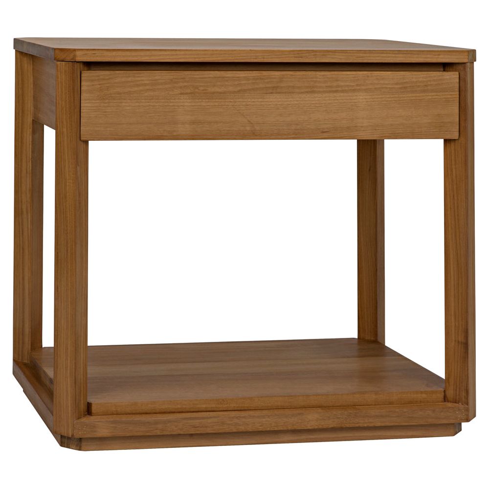 SL11 Side Table, Gold Teak by NOIR