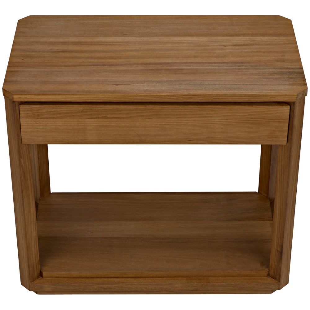 SL11 Side Table, Gold Teak by NOIR