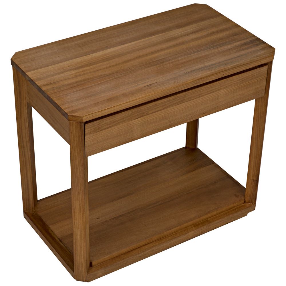 SL11 Side Table, Gold Teak by NOIR
