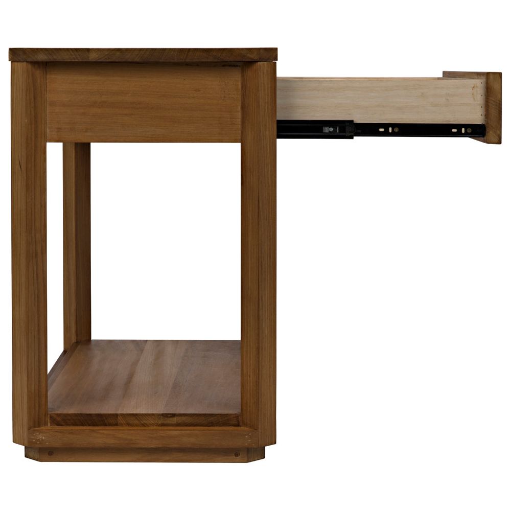 SL11 Side Table, Gold Teak by NOIR