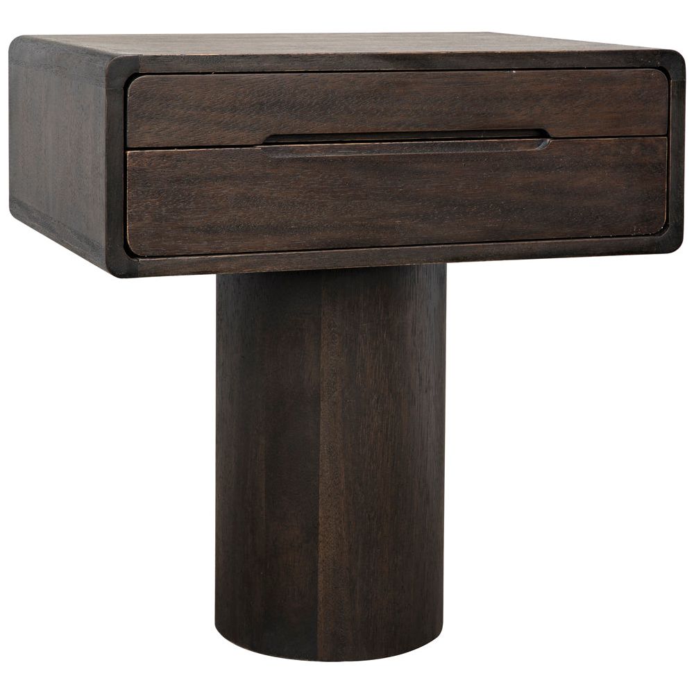 Langford Side Table, Ebony Walnut by NOIR